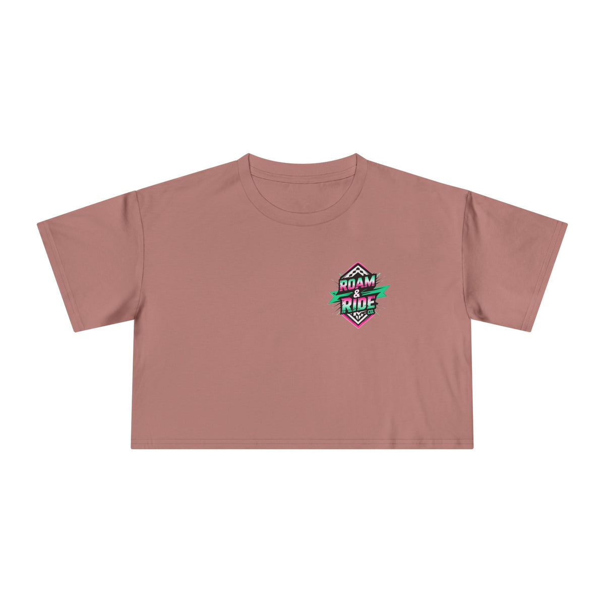 Roam Free, Ride Wild Logo - Women's Crop T-Shirt