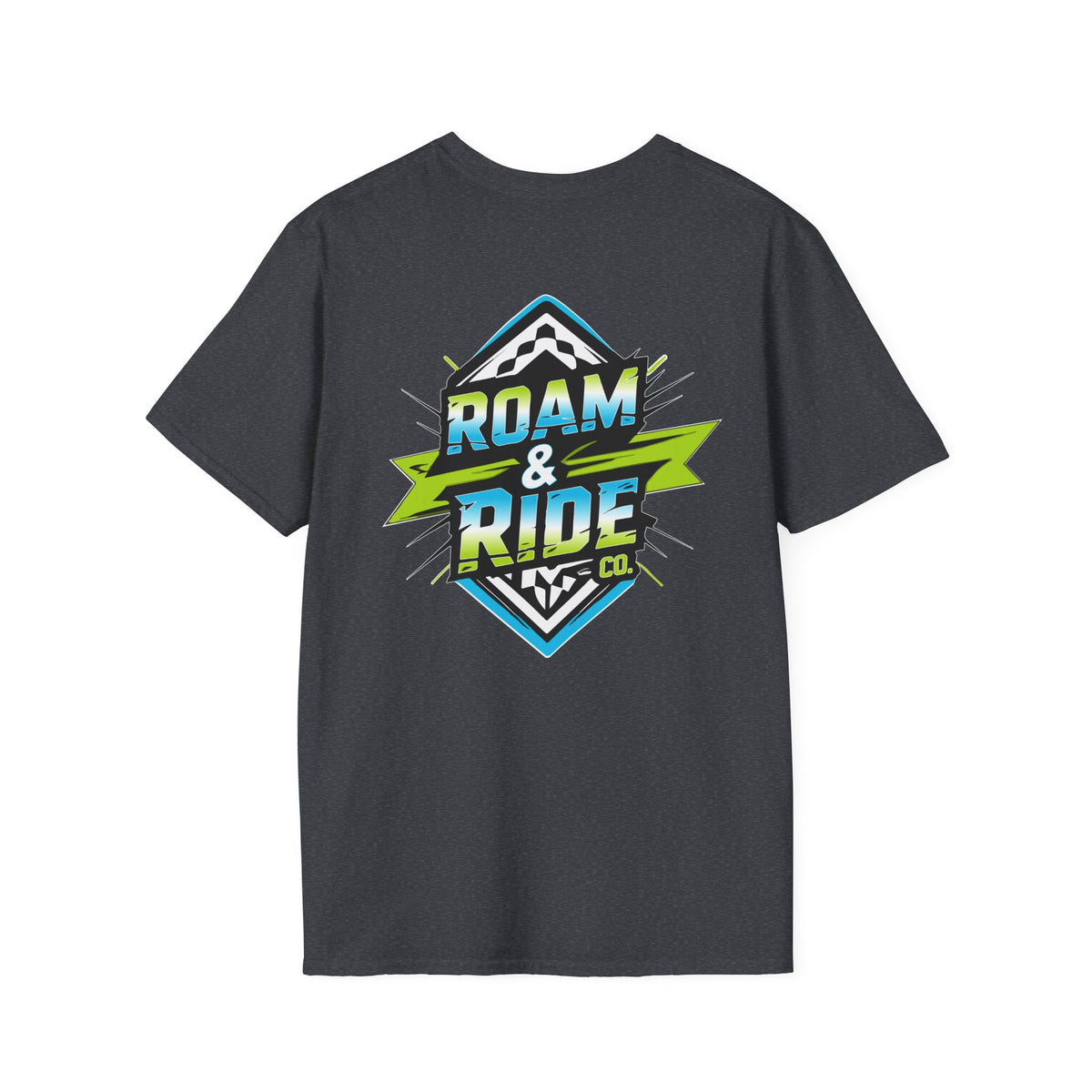 Roam & Ride Co. Blue Green Logo - Unisex T-Shirt