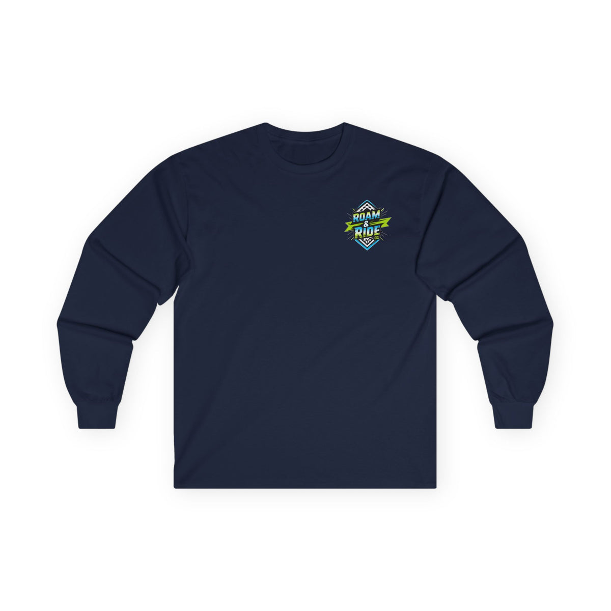 Roam & Ride Co. Blue Green Logo - Unisex Long Sleeve T-Shirt