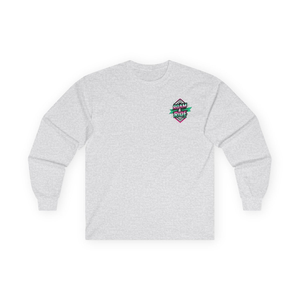 Roam & Ride Co. Teal Pink Logo - Unisex Long Sleeve T-Shirt