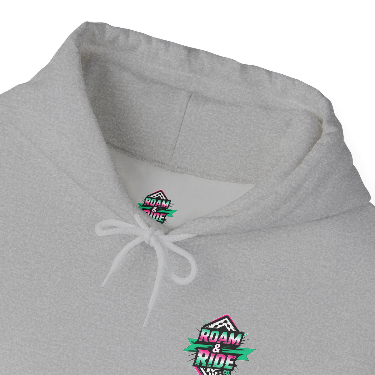 Roam & Ride Co. Teal Pink Logo - Unisex Heavy Blend Hoodie