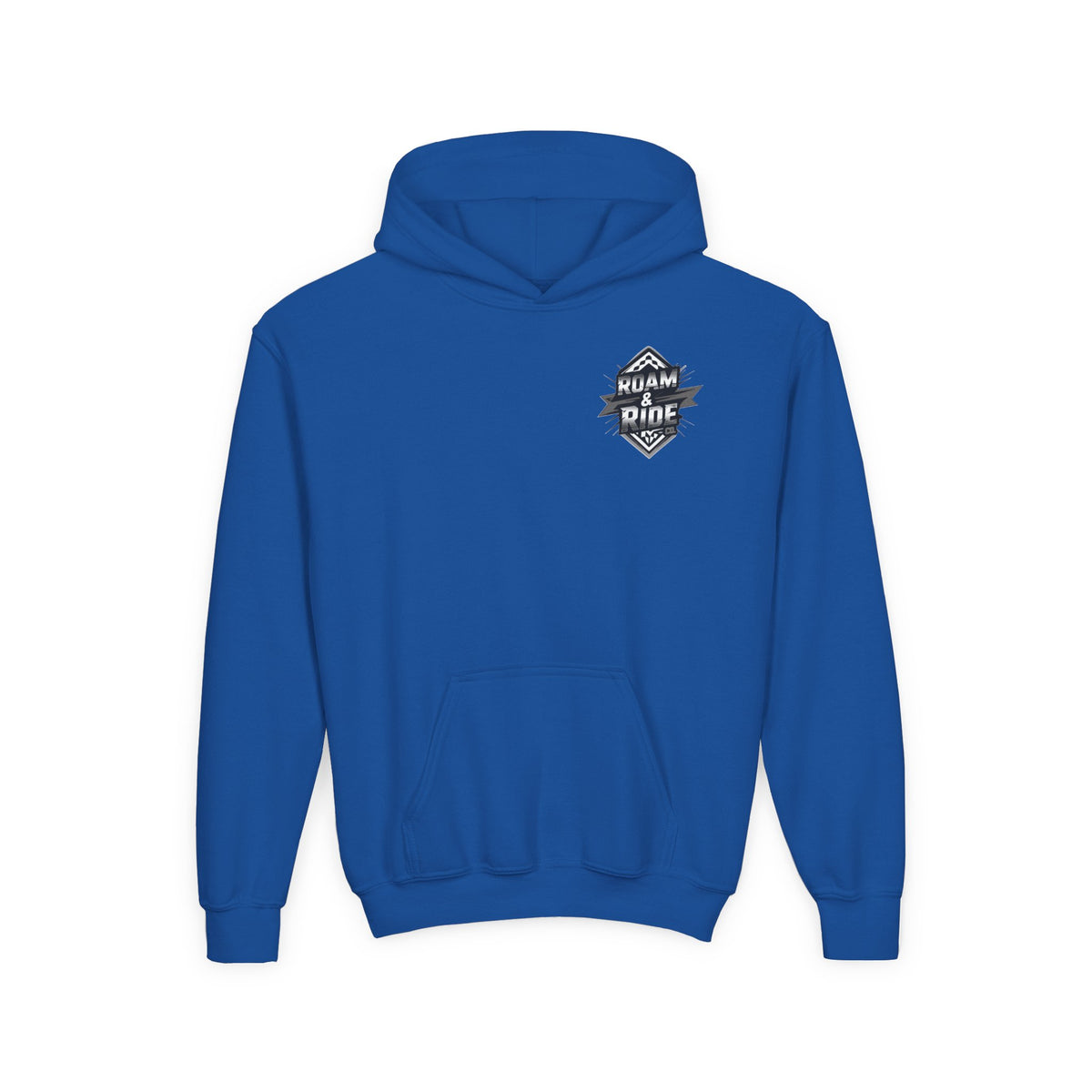Roam & Ride Co. Grayscale Logo - Youth Hoodie