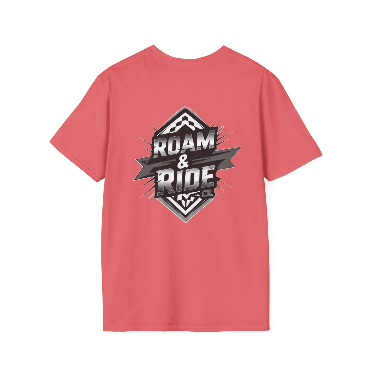 Roam & Ride Co. Grayscale Logo - Unisex T-Shirt