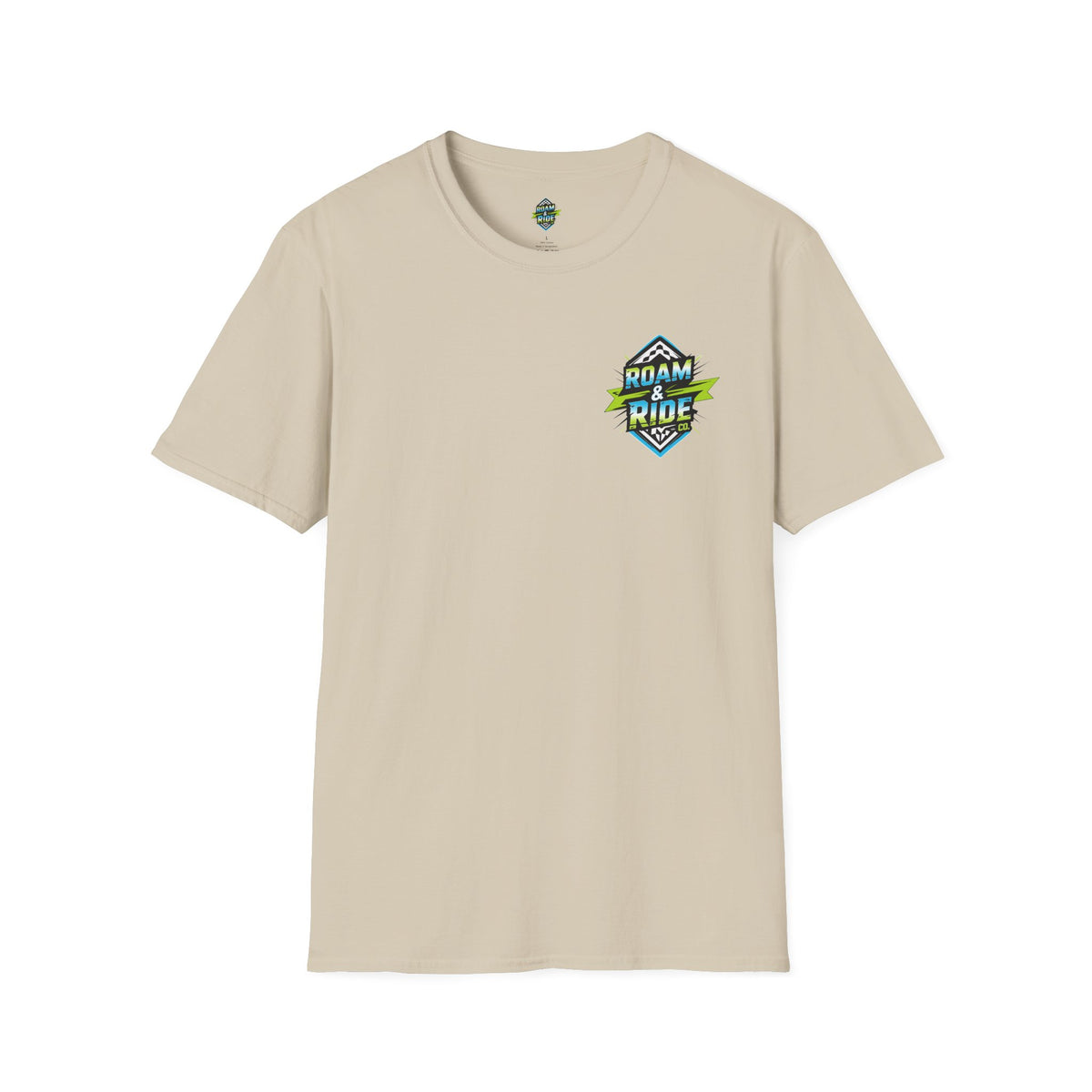 Roam & Ride Co. Blue Green Logo - Unisex T-Shirt