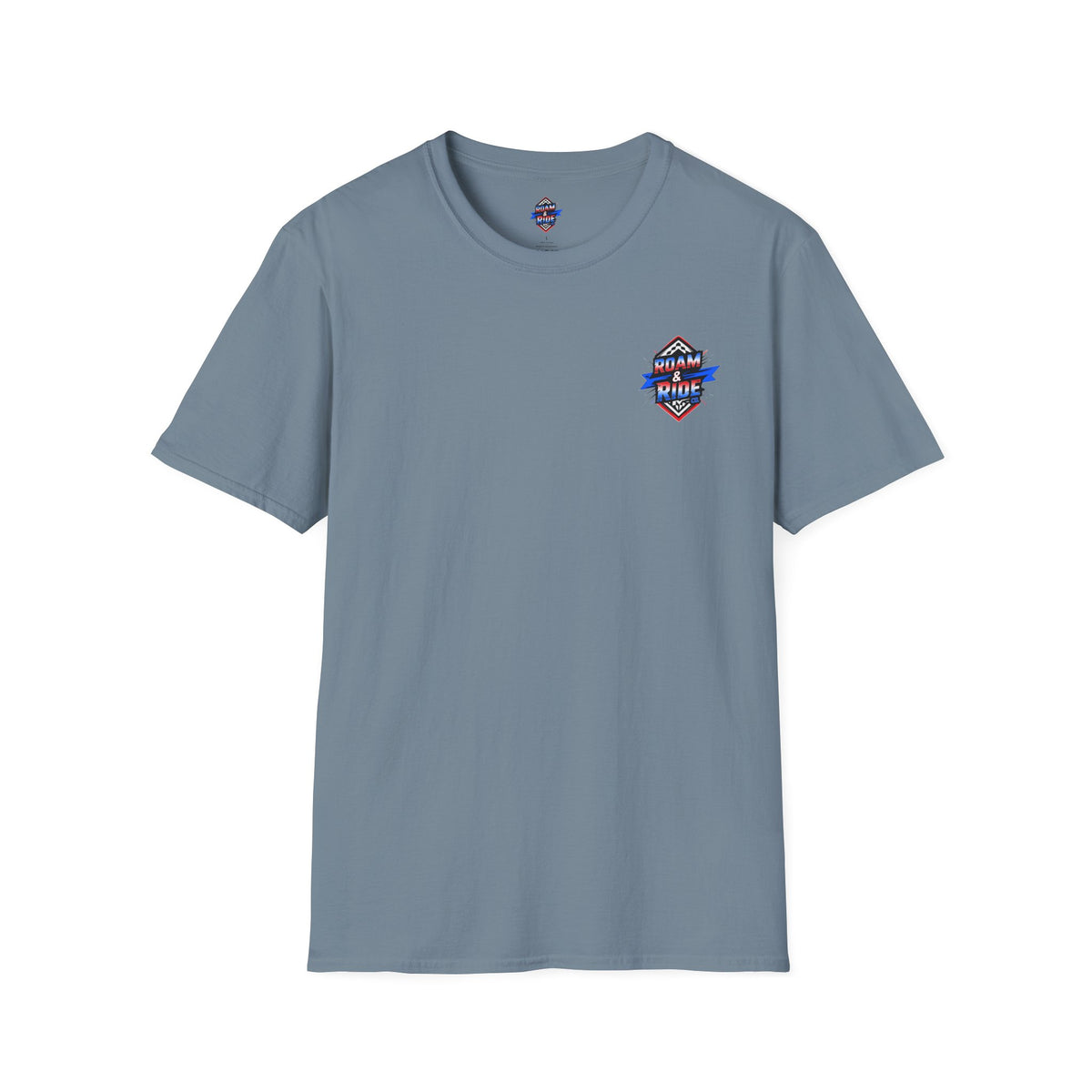 Roam & Ride Co. Red White and Blue Logo - Unisex T-Shirt