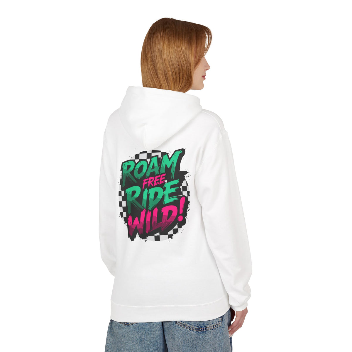 Roam Free, Ride Wild Logo - Unisex Fleece Hoodie