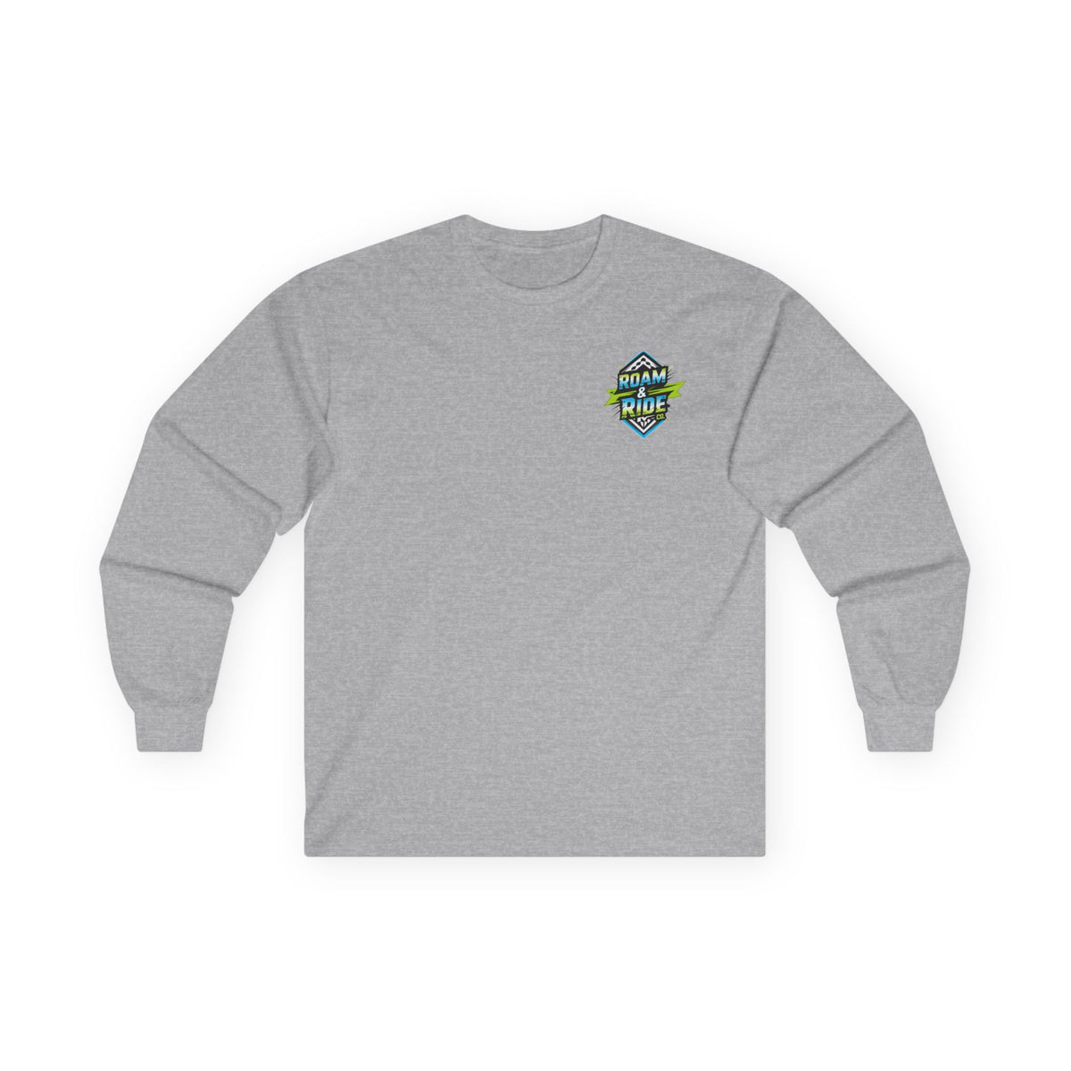Roam & Ride Co. Blue Green Logo - Unisex Long Sleeve T-Shirt