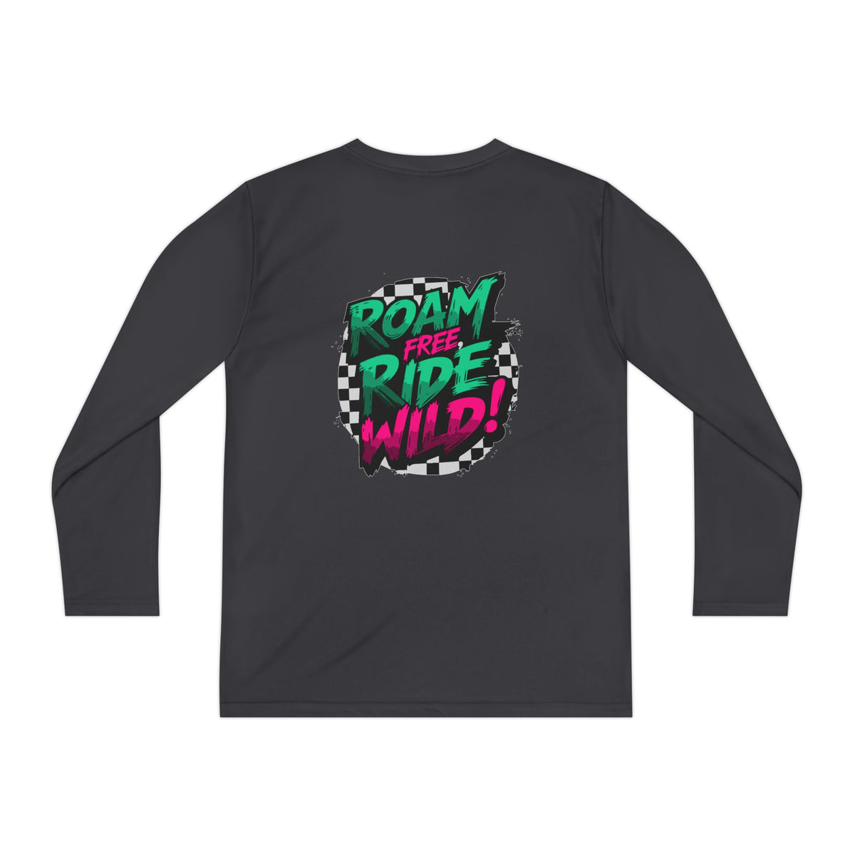 Roam Free, Ride Wild Logo - Youth Long Sleeve T-Shirt