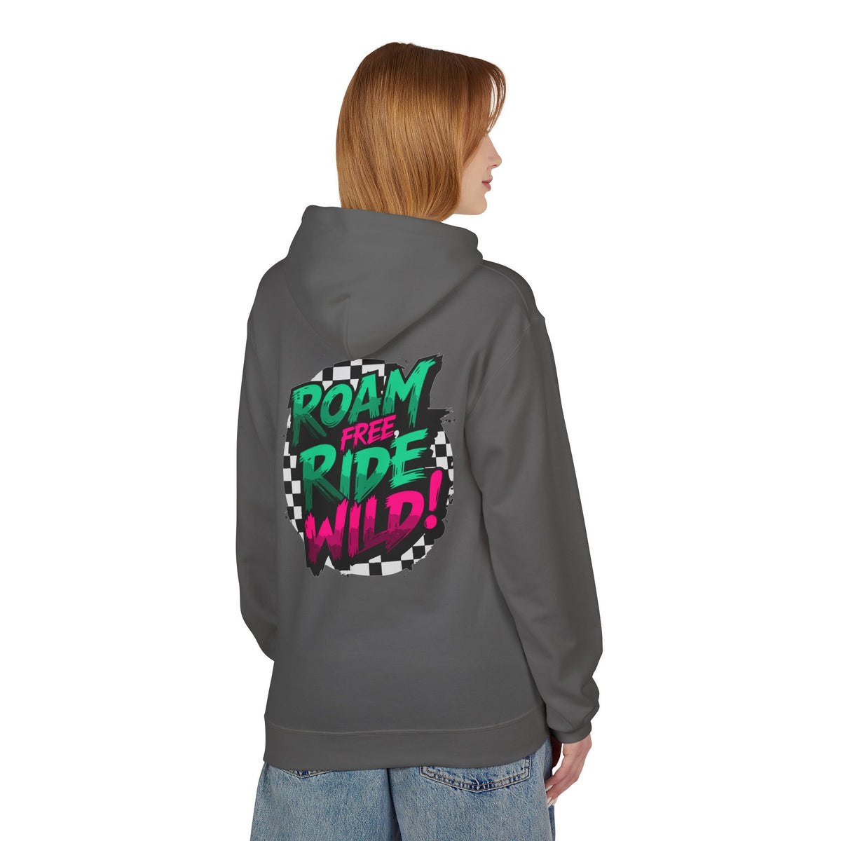 Roam Free, Ride Wild Logo - Unisex Fleece Hoodie